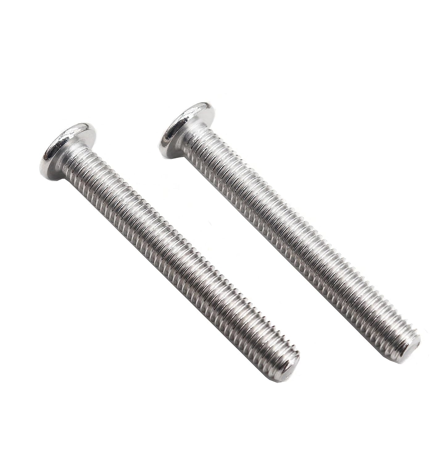 binifiMux 4pcs M10-1.25 x 70mm Serrated Flanged Hex Bolts Flange Hexagon Screws, Stainless Steel 18-8 (304), Plain Finish, DIN 6921