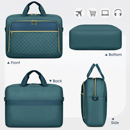 Laptop Bag 17 Inch Laptop Briefcase for Women Waterproof Computer Messenger Bag Professional Laptop Case for Business Work - PuriLite