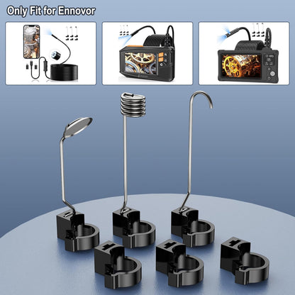 Endoscope Camera with Light, Ennovor 1920P HD, Endoscope Inspection with 8 Adjustable LED Lights, Borescope with Flexible Rigid Snake Camera, IP67 Waterproof and No WiFi Required, for Android iOS