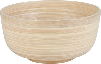 Restaurantware-Bambuddha 51 Ounce Extra Large Salad Bowl, 1 Heavy-Duty Round Salad Bowl - Sustainable, Reusable, Blue Bamboo Serving Dish, for Serving Salads, Fruits, and Appetizers