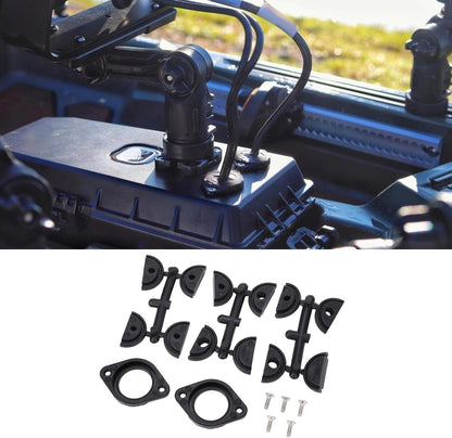 10PCS Through Hull Wiring Kit Kayak Fishing Accessories Universal Fit High Toughness for Fish Finder Motors Lighting Kits Removable Pod