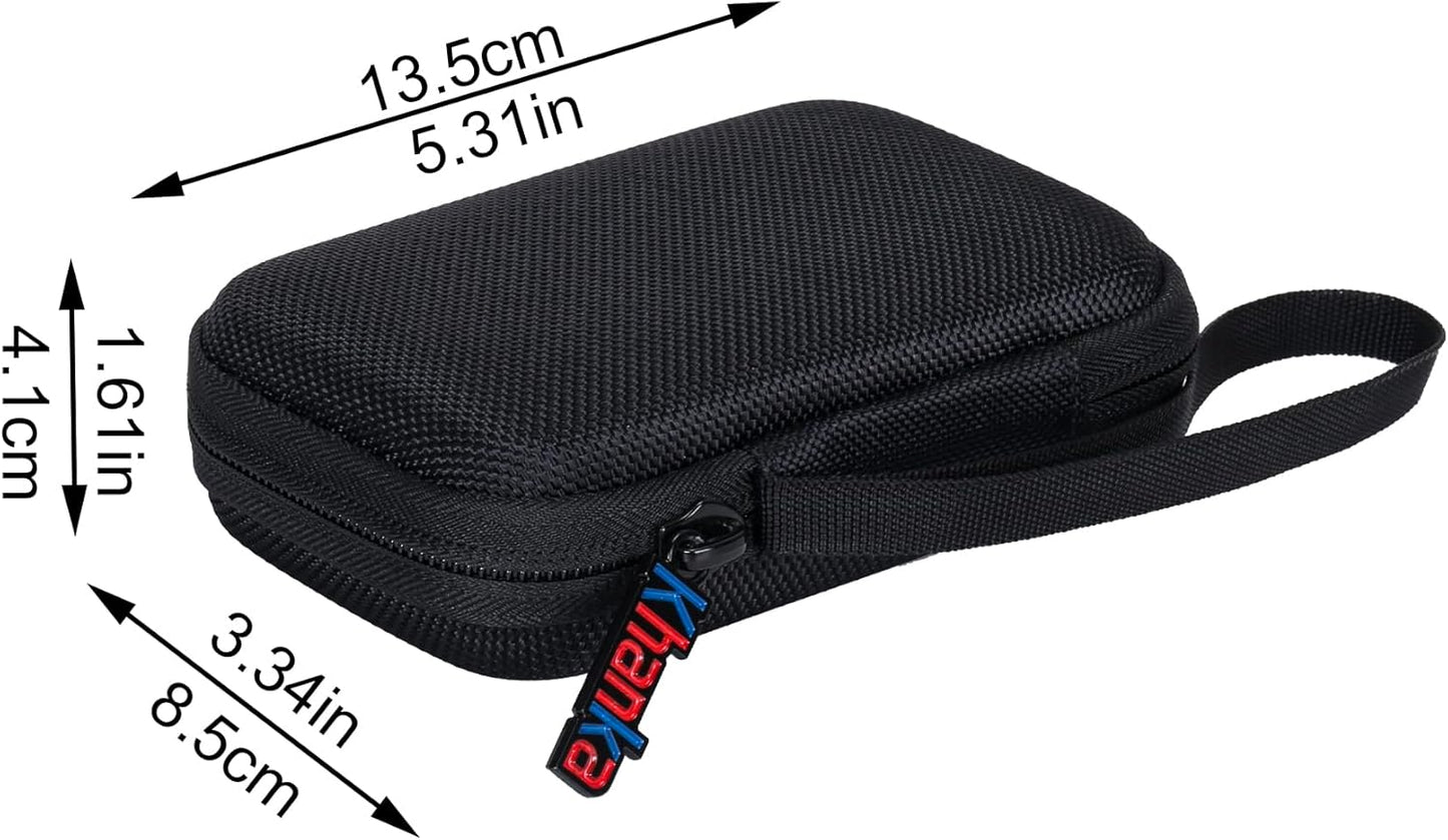 Khanka Hard Travel Case Replacement for Anker 621/622 / 633 Magnetic Battery (MagGo), 5000mAh 10000mAh Magnetic Wireless Portable Charger, Case Only (Black)