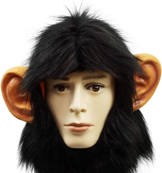 CreepyParty Half Face Monkey Fance Dressing Up Animal Head mask Anime Costume - PuriLite