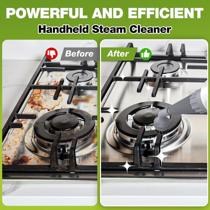 AOTER Pressurized Handheld Steam Cleaner, Portable Steam Cleaner Multipurpose for Home, Multi-Surface Steam Cleaner for Tile, Grout, Windows, Bathroom, Kitchen, Car Cleaning, with 12pcs Accessories