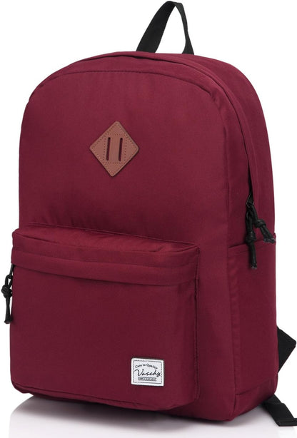 School Backpack for Kids, VASCHY Lightweight Water Resistant Casual Schoolbag Daypack for Men Women Teen Boys Girl Bookbag