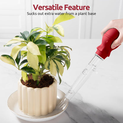 U-Taste 1.5oz Angled Turkey Baster - 228.2ºF Heat Resistant Food Grade Silicone Large Octopus Bulb Baster Set with Cleaning Brush for Cooking Basting Meat Poultry Beef Chicken (Black)