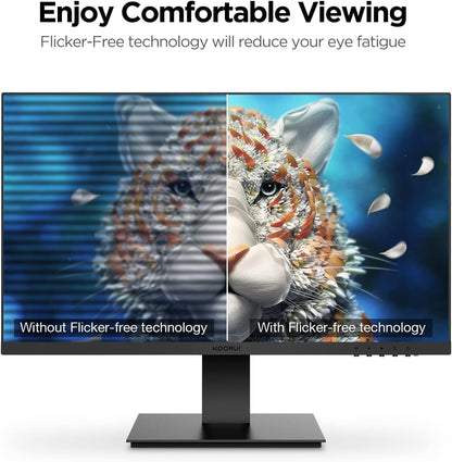 KOORUI 34-inch Ultrawide Curved WQHD 3440×1440 Gaming Monitor, 165Hz 144Hz Curved 1000R- PIP/PBP, 1ms(MPRT) with DisplayHDR 400, DCI-P3 90% Color Gamut, AdaptiveSync, HDMI/DisplayPort, 34E6UC - PuriLite