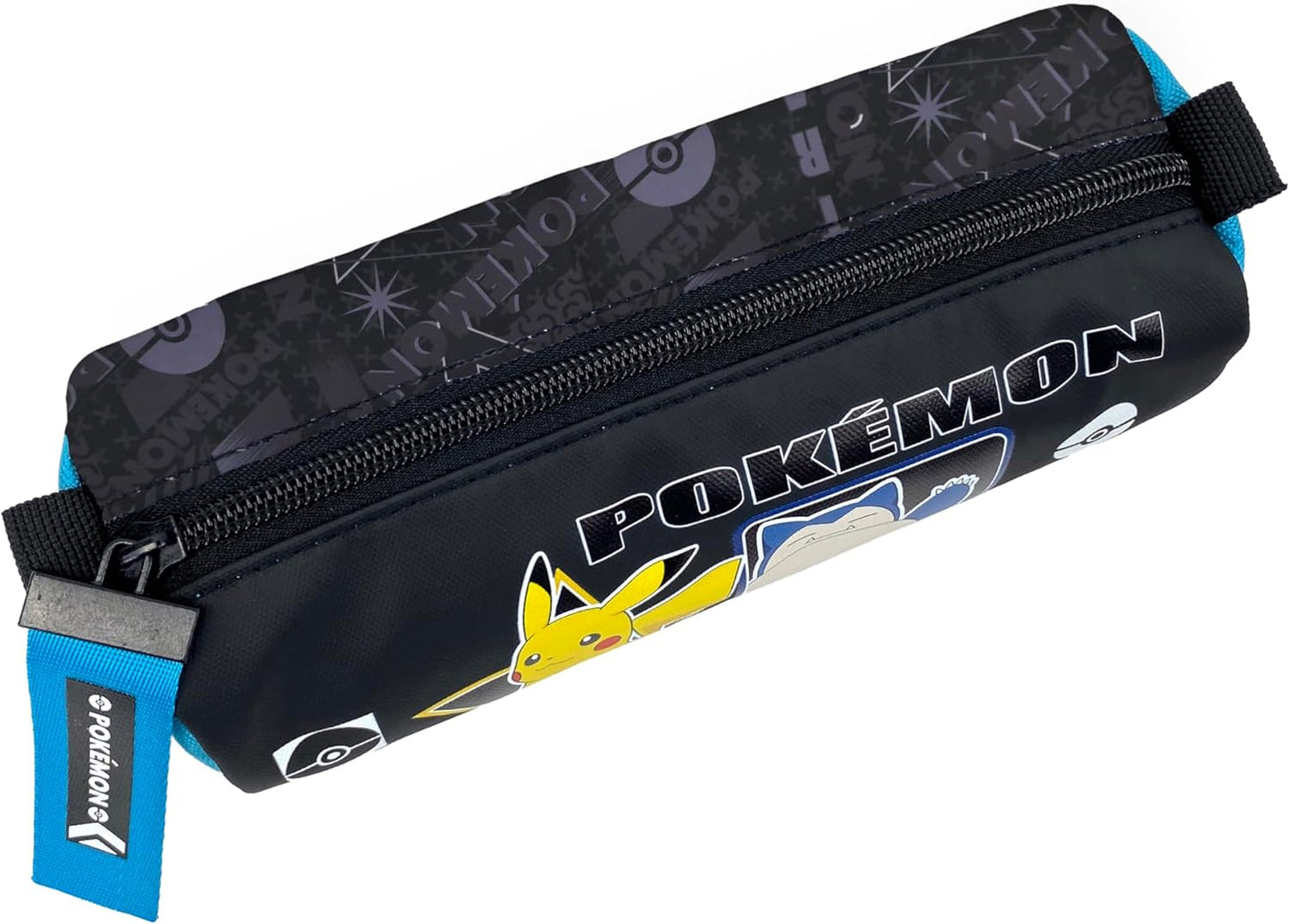 CyP Brands - Pokémon - Cylinder Pencil Case, Pencil Case, School Supplies, Geo, Pencil Case, Black, Official Product, Black/White, Estandar
