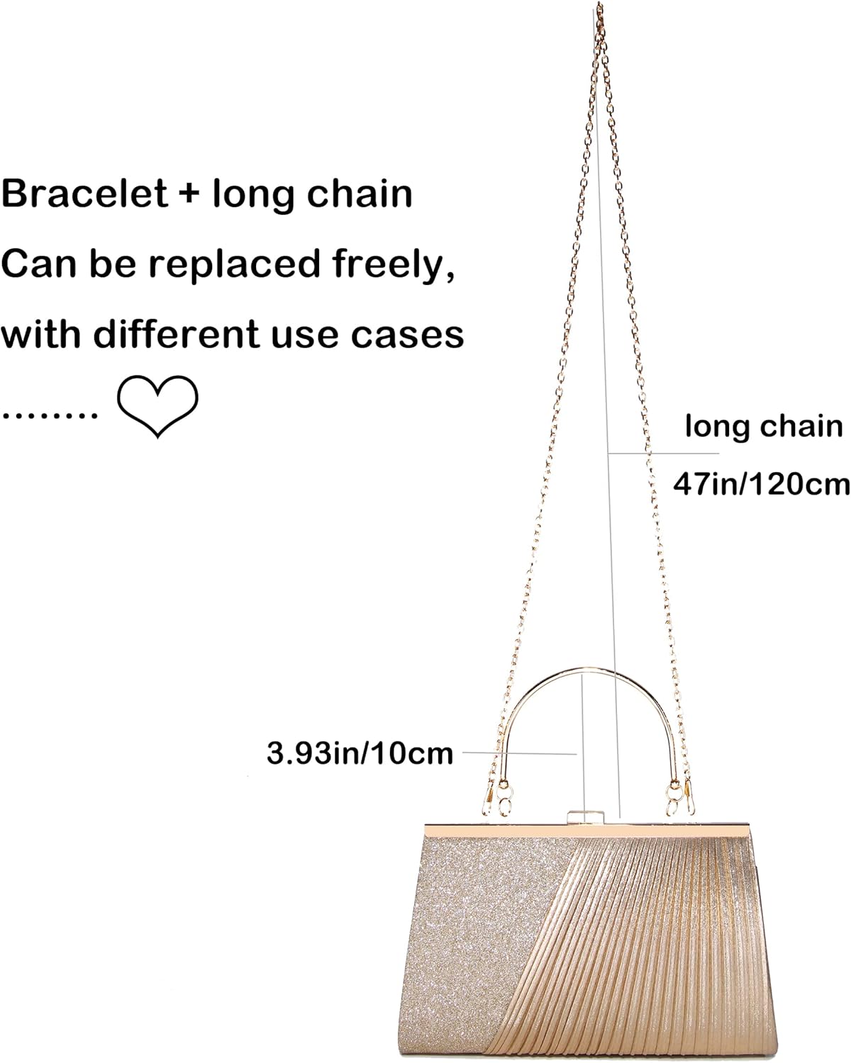 MUDUO Rhinestone Clutch Purses for Women Purses and Handbags Formal Wedding Party Prom Purse Money Bags - PuriLite