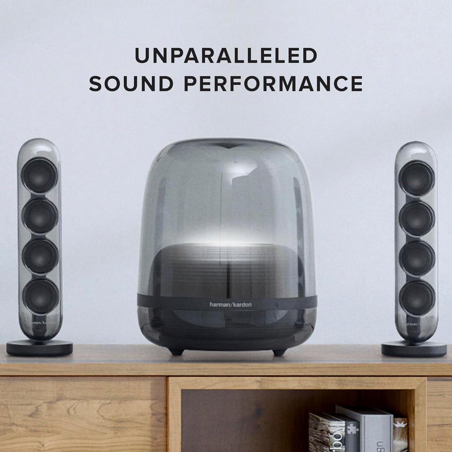 Harman Kardon SoundSticks 4 Bluetooth Speaker System, Black (HKSOUNDSTICK4BLKAM)