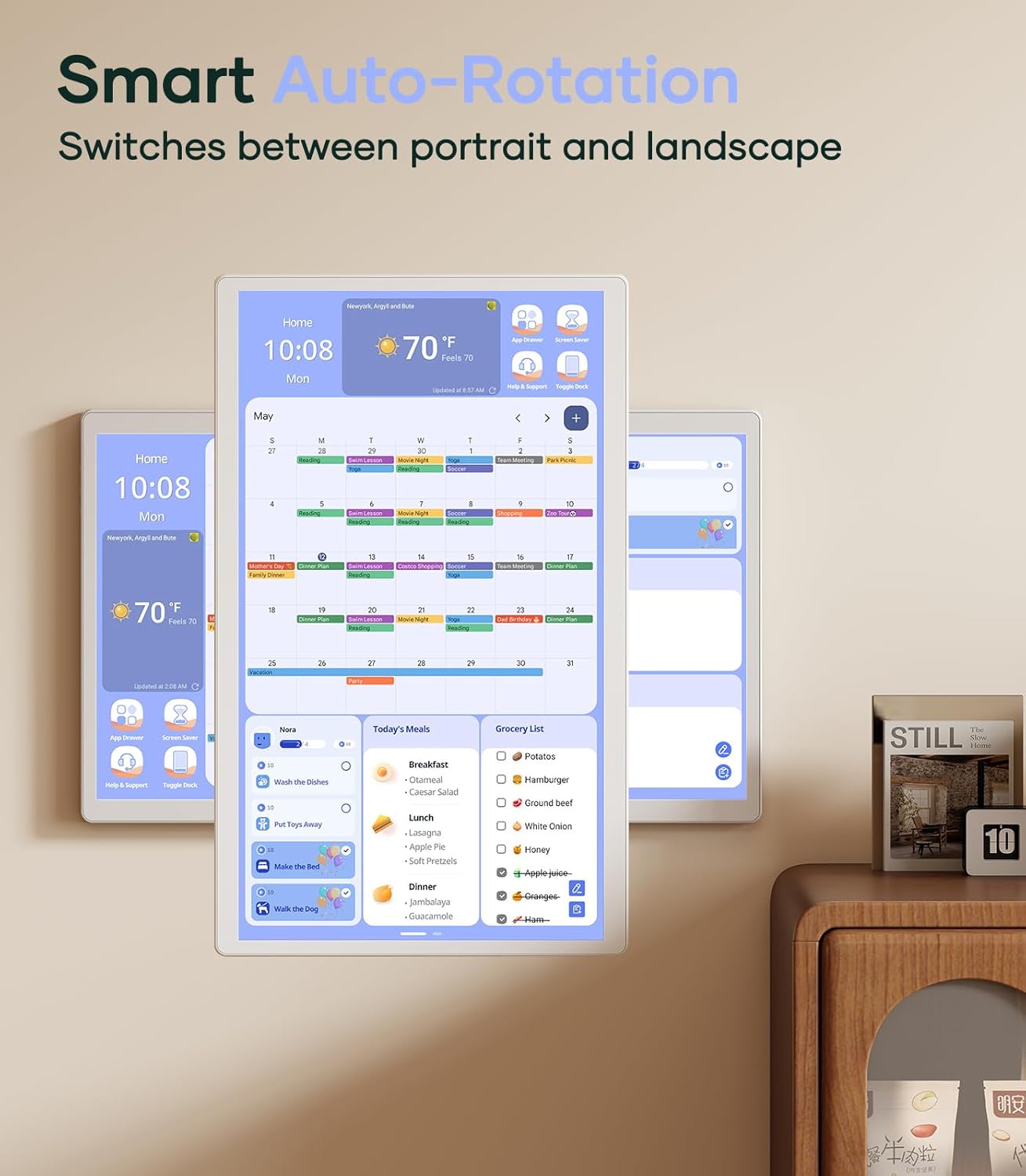 Purilite Select 32-Inch Digital Wall Calendar
