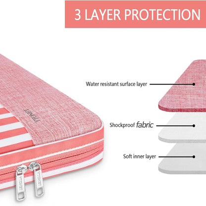 Ytonet Laptop Sleeve, 15.6 inch TSA Laptop Bag Laptop Case Water Resistant Computer Carrying Bag Compatible for Lenovo, HP, Dell, Asus Notebook, Gifts for Men Women, Grey