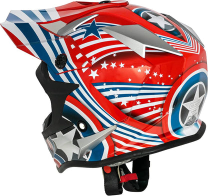 VCAN VX38 Adults ATV Motorcross Offroad Dirt Bike Motorcycle Downhill Helmet with Goggle DOT Approved