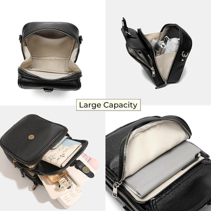 Lexiyat Crossbody Purses for Women Trendy Cell Phone Bag Leather Shoulder Handbags with Card Slots