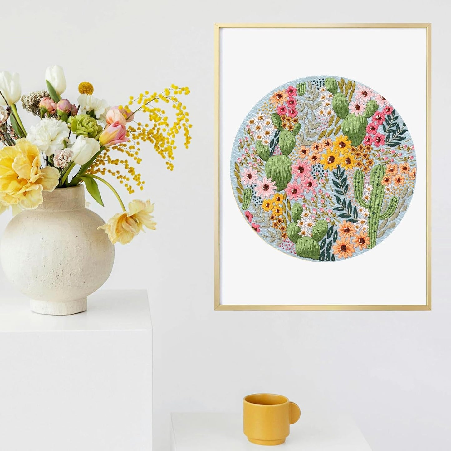 Purilite Select 3-Sets Flower Embroidery Kit