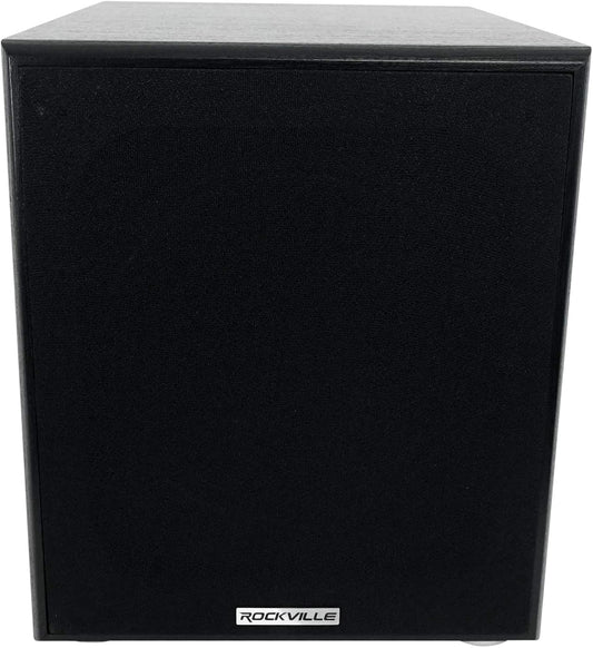 Rockville Rock Shaker 10" Inch Black 600w Powered Home Theater Subwoofer Sub - PuriLite