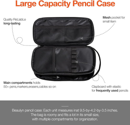 Beaulyn Gamer Pencil Case for Boys - Large Pencil Bag with Compartment, Portable Zipper Gaming Pen Pouch Pencil Box Organizer for School Boy Kids