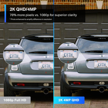 TP-Link Tapo 2K Indoor Home Security WiFi Camera, Up to 30ft Night Vision, Privacy Mode, Sound & Light Alarm, Up to 512 GB microSD Card Slot, Two-Way Audio, Works w/Alexa and Google (Tapo C110)