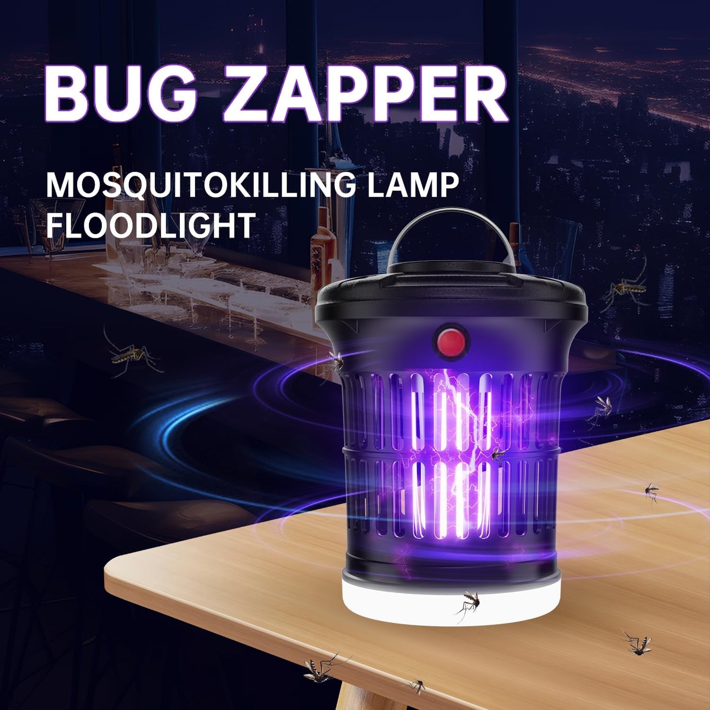 Bug Zapper Mosquito Zapper Outdoor,30W Mosquito Killer Outdoor IPX4 Waterproof, High Powered 4200V Electric Mosquito Zapper, Fly Trap for Home Garden Patio