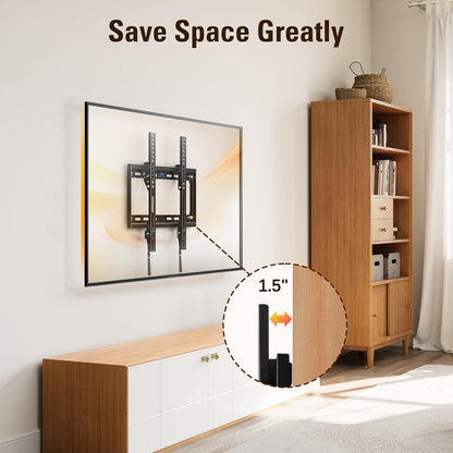 Mounting Dream TV Wall Mounts for Most 26-60" LED, LCD, OLED, Plasma Flat Screen TVs, Tilting TV Mount Low Profile up to VESA 400 x 400mm and 88 LBS Loading MD2268-MK