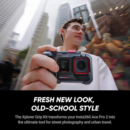 Insta360 Ace Pro 2 Get-Set Bundle- 8K Waterproof Action Camera Co-Engineered with Leica, 1/1.3" Sensor, Dual AI Chip, Leading Low Light, Superior Audio, Flip Screen & AI Editing, Dual Battery