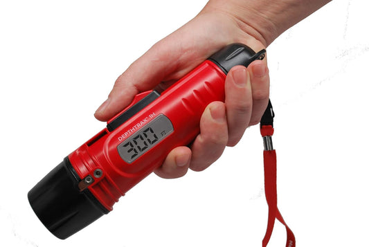 HawkEye DT1H Handheld Depth Finder with Temperature, 300 Feet - PuriLite