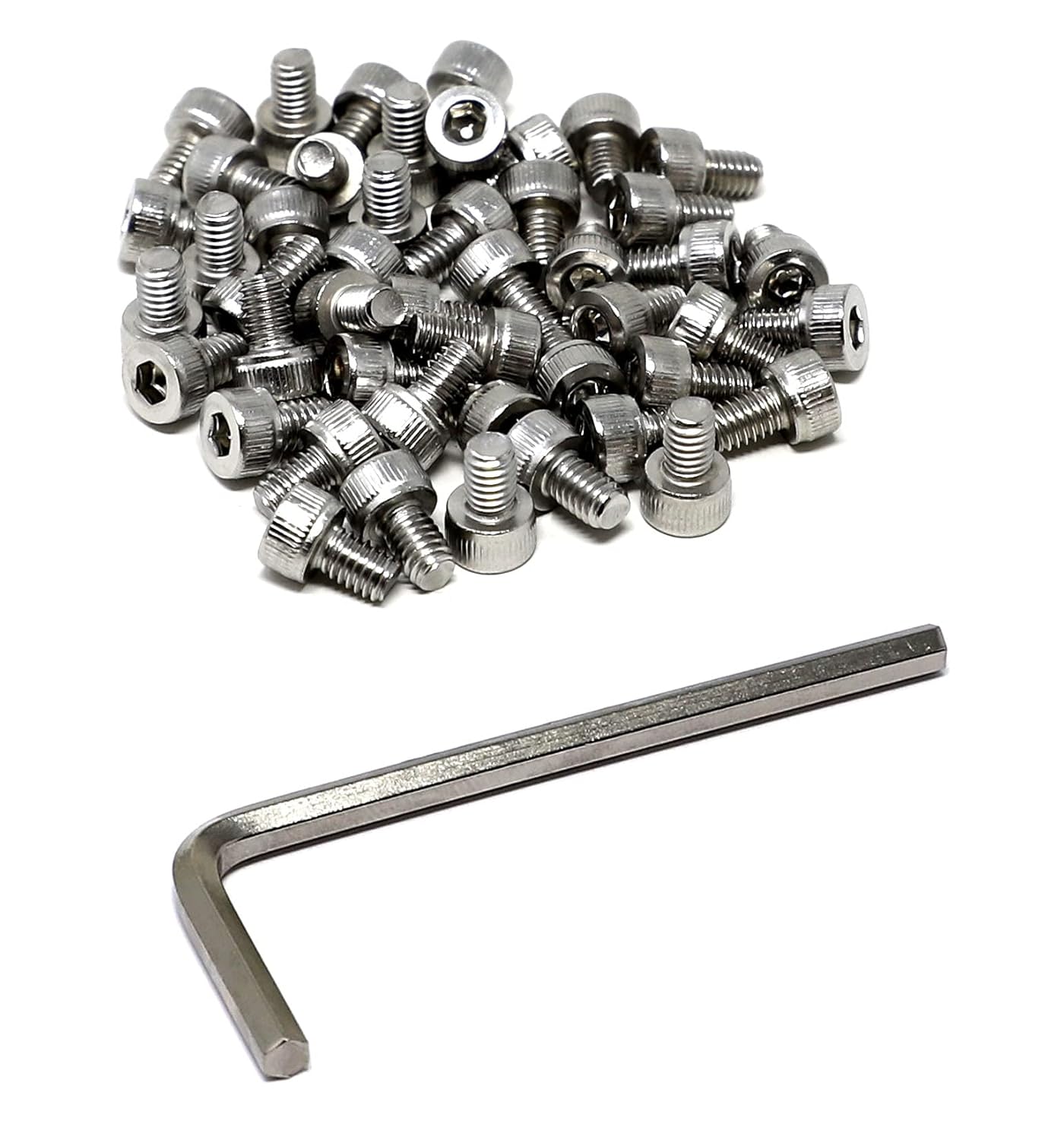 iexcell 25 Pcs M6 x 20mm Thread Pitch 1 mm Stainless Steel 304 Hex Socket Head Cap Screws Bolts Kit