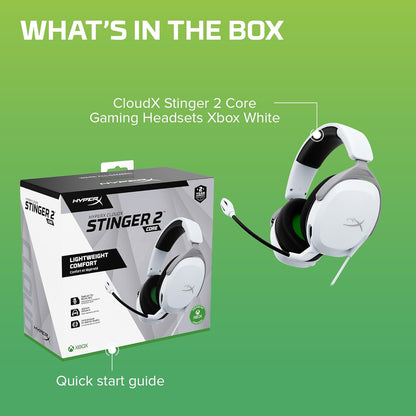 HyperX Cloud Stinger 2 Core – PC Gaming Headset, Lightweight Over-Ear Headset with mic, Swivel-to-Mute mic Function, DTS Headphone:X Spatial Audio, 40mm Drivers,Black