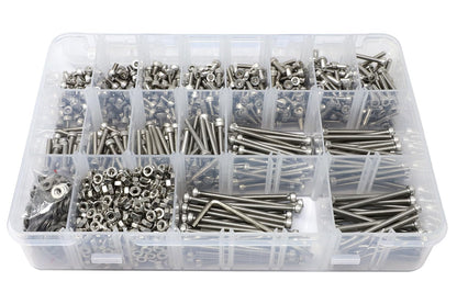 iexcell 25 Pcs M6 x 20mm Thread Pitch 1 mm Stainless Steel 304 Hex Socket Head Cap Screws Bolts Kit