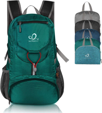 WATERFLY Hiking Backpack 20L Foldable Travel Backpack Lightweight Hiking Daypack for Outdoor Cycling Camping