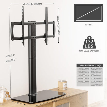 Purilite Select Swivel Tabletop TV Stand (27"–70")