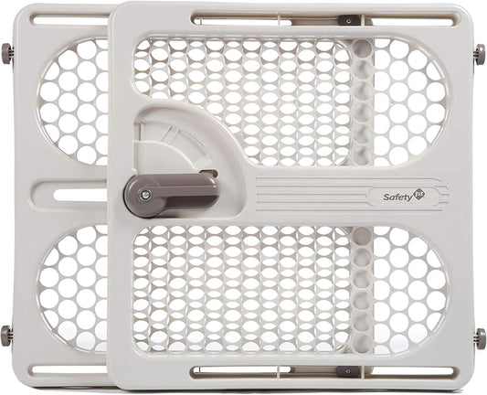 Pressure Mount Safety Gate for Doorways | Adjustable 28–40 Inch Width, 27 Inch Height, White