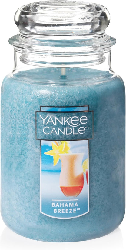 Yankee Candle Scented Candle, Sage & Citrus, Original Large Jar Candle, 110-150 Hours of Burn Time, 22 oz.