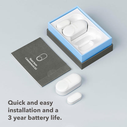 ecobee Smart Sensor for Doors & Windows 2 Pack - Wifi Contact Sensor for Home Security, Energy Savings - Compatible with ecobee Smart Thermostats - Temperature sensor