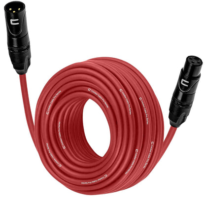 Balanced XLR Cable Male to Female - 6 Feet Pink - Pro 3-Pin Microphone Connector for Powered Speakers, Audio Interface or Mixer for Live Performance & Recording