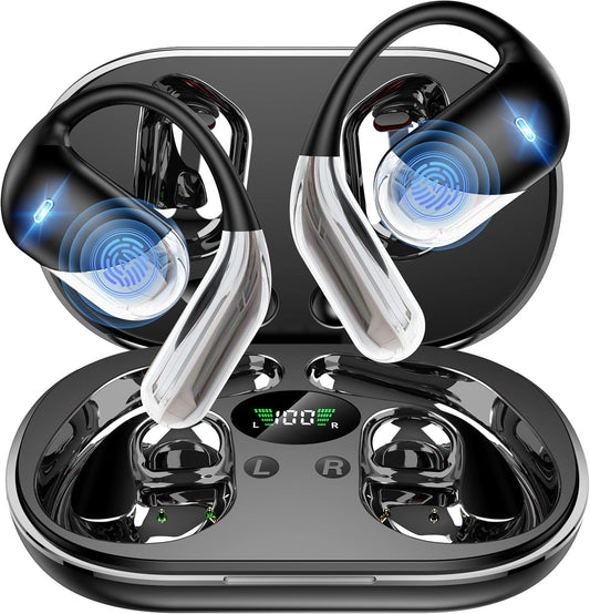 Real-Time AI Translation Earbuds - 198 Languages 3-in-1 Translating Device, Écouteurs traducteurs Anglais-français, Clear Voice Translation Headphones with Charging Case for Travel & Learning Black