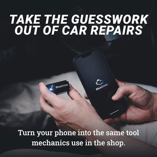BlueDriver Bluetooth Pro OBDII Scan Tool for iPhone & Android - No Subscription Fee - OBD2 Car Scanner and Code Reader - Diagnose Check Engine, ABS, SRS, Airbag & 7000+ Issues on Vehicles 1996+ - PuriLite