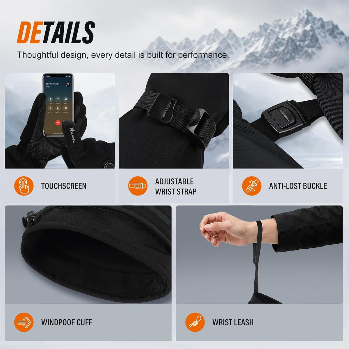 MRAWARM Heated Gloves for Men Women