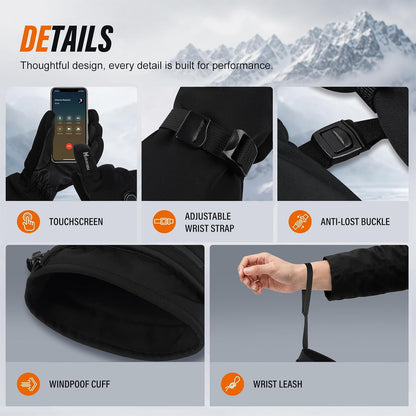 MRAWARM Heated Gloves for Men Women