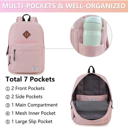 School Backpack for Kids,Lightweight Water Resistant Work Travel Backpack for Women Men Teens VONXURY