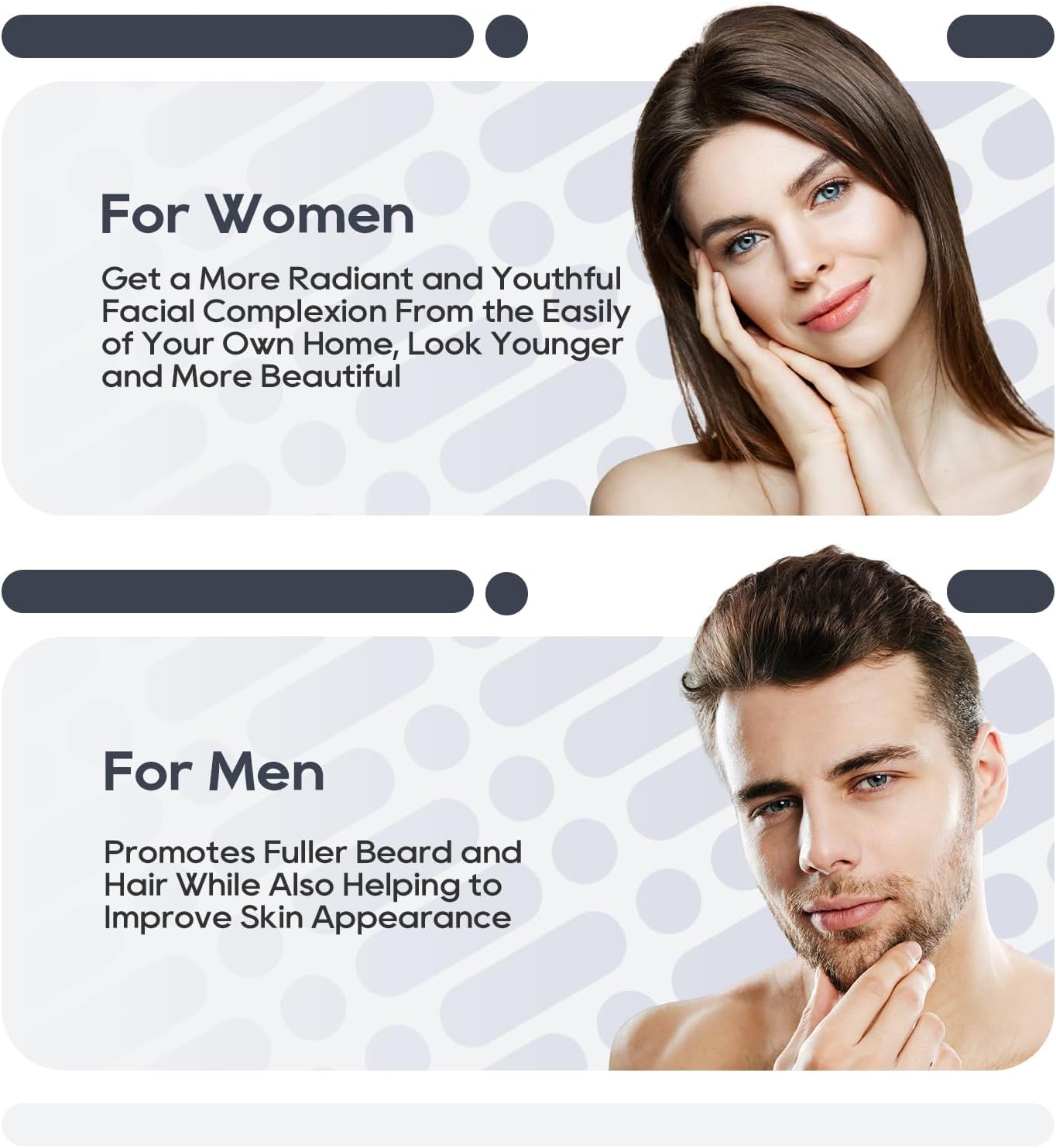 Derma Roller 0.5mm Microneedling Roller 540 Titanium For Women and Men