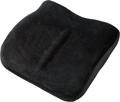 ObusForme Sit-Back Cushion – Seat Cushion and Posture Support, Contoured Ergonomic Design for Soothing Relief, Memory Foam Lumbar Support Pillow for Office Chairs and More