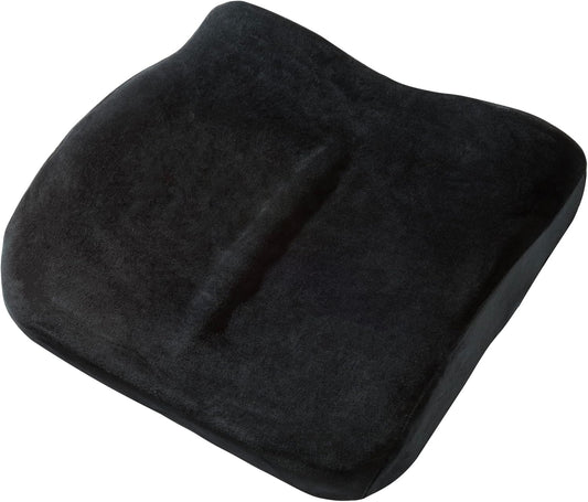 ObusForme Sit-Back Cushion – Seat Cushion and Posture Support, Contoured Ergonomic Design for Soothing Relief, Memory Foam Lumbar Support Pillow for Office Chairs and More