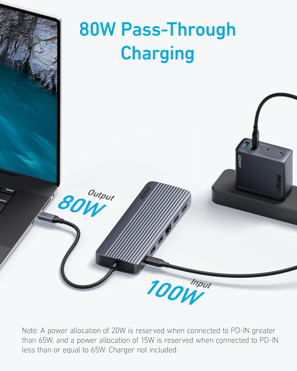 Anker USB C Hub, Triple Display USB-C Hub (14-in-1), 4K@60Hz HDMI with 100W Max Power Delivery, 5 Gbps USB-C and USB-A Data Ports, for MacBook, Lenovo, Dell XPS, HP Laptops, and More