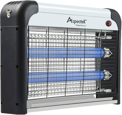 ASPECTEK 20W Electric Indoor Bug Zapper with Extra UV Bulbs – Mosquito and Fly Zapper for Kitchens, Bedrooms, Living Rooms, and Covered Spaces