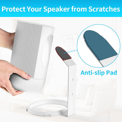 Heavy-Duty Wall Bracket Compatible with Sonos Move 1 and Move 2 Wall Mount Indoor/Outdoor for Sonos Move Mount Easy to Install, White