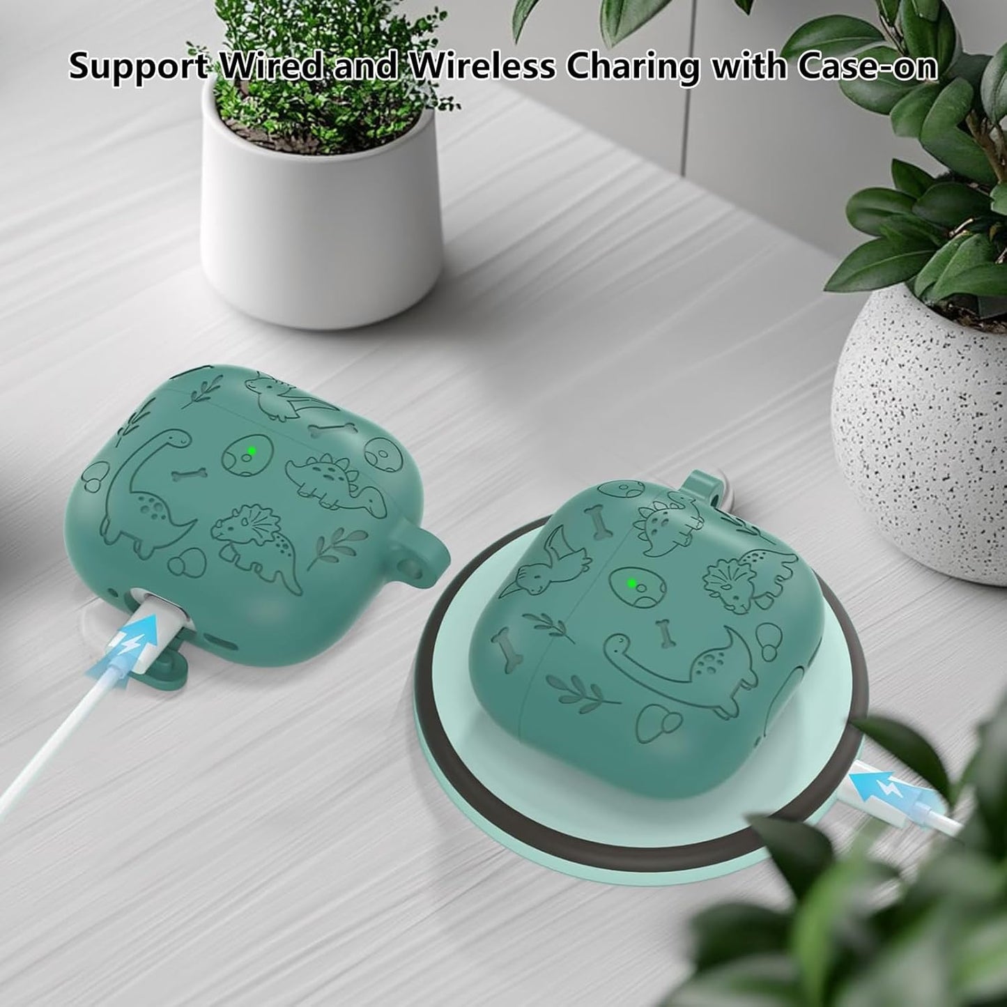 Aircawin for Airpods 4 Case Cover,Shockproof Case for Airpods 4th Generation Case Cover 2024,Premium Silicon Case with Keychain and Cleaing Pen for Airpods 4 Gen, Wireless Earphone Accessories-Blue