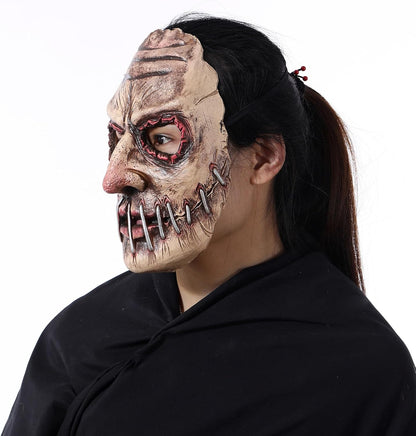 Halloween Horror Mask, Supersoft Creepy Scary Fancy Mask for The Evil Demon Cosplay, Costume