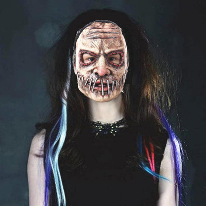 Halloween Horror Mask, Supersoft Creepy Scary Fancy Mask for The Evil Demon Cosplay, Costume