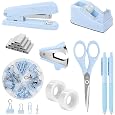 SKYDUE Office Desk Accessories 10PCS, White Office Supplies Set